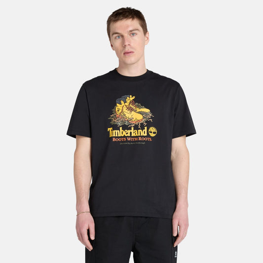 Front Boot Graphic Tee Black