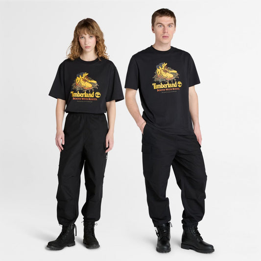 Front Boot Graphic Tee Black