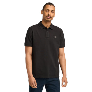 MILLERS RIVER Pique Short Sleeve Polo Black