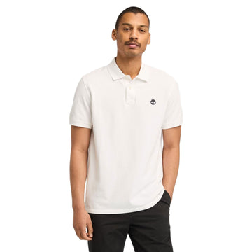 MILLERS RIVER Pique Short Sleeve Polo White