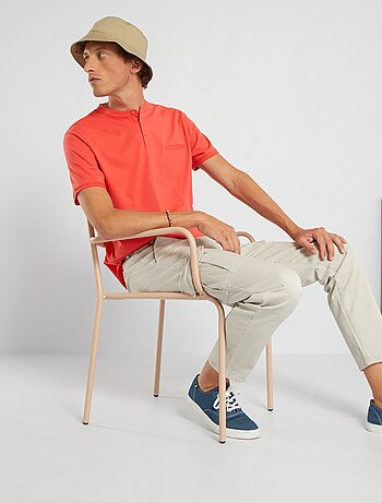 Short-sleeved polo shirt