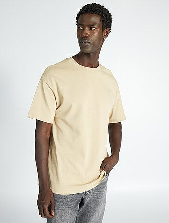 Loose-fit plain jersey T-shirt