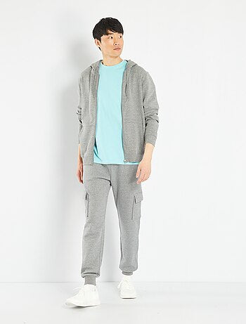 Sweatshirt fabric joggers with pockets