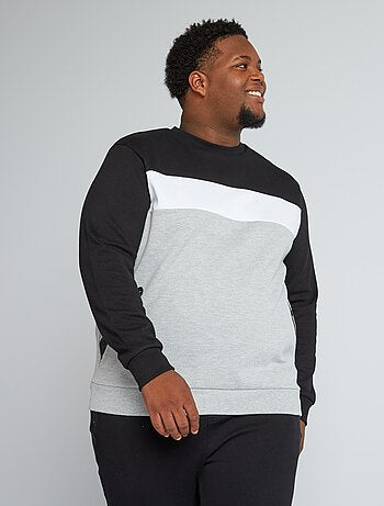 Cotton piqué sweatshirt with pockets