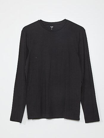 Long-sleeved slim-fit T-shirt