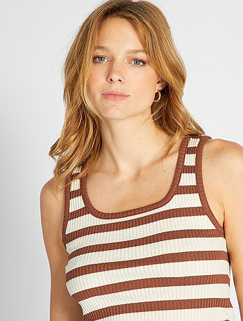 Ribbed vest top