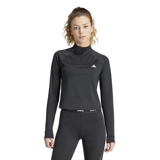 Train Essentials Minimal Branding 1/4-Zip Cover Up