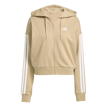 Essentials 3-Stripes French Terry Full-Zip Hoodie