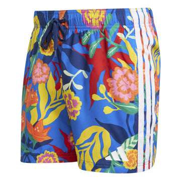 MEXICANA FLORALS 3 STRIPES SWIM SHORTS 5 INCH