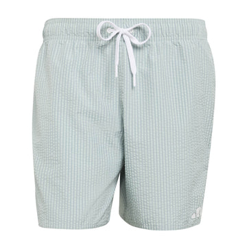 Seersucker Stripy Swim Shorts 5-Inch
