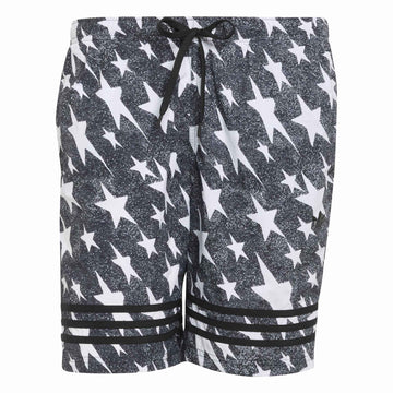 Denim Graphic 3 Stripes Swim Shorts 8-Inch