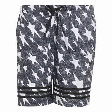 Denim Graphic 3 Stripes Swim Shorts 8-Inch