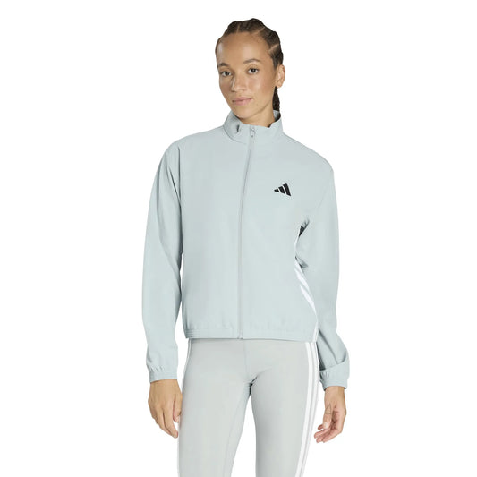 Train Essentials 3-Stripes Woven Warm-Up Jacket