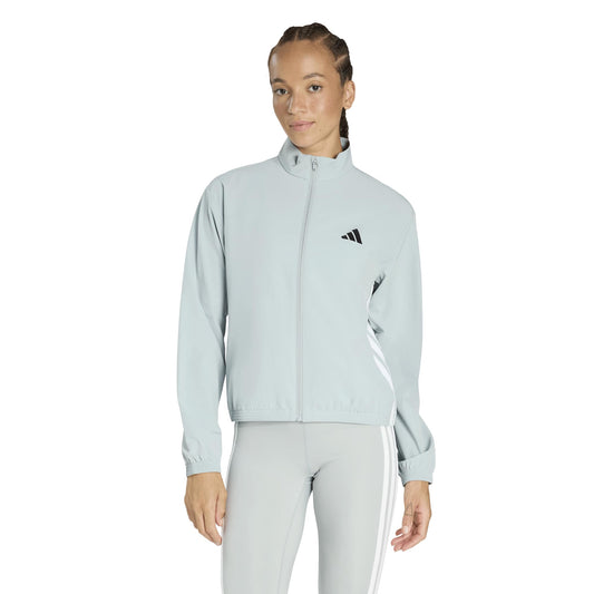 Train Essentials 3-Stripes Woven Warm-Up Jacket