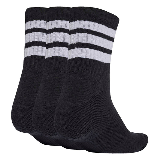 3 STRIPES CUSHIONED SPORTSWEAR MID CUT SOCKS 3 PAIR PACK