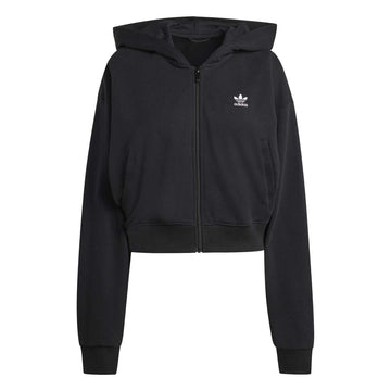 ESSENTIALS FRENCH TERRY CROPPED ZIP HOODIE