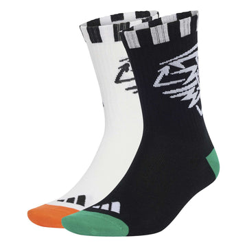 Adidas In Your Shoes Graphic Sock 2 Pair Pack