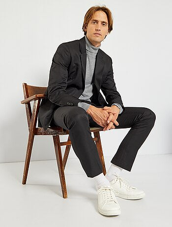 Straight-cut suit jacket