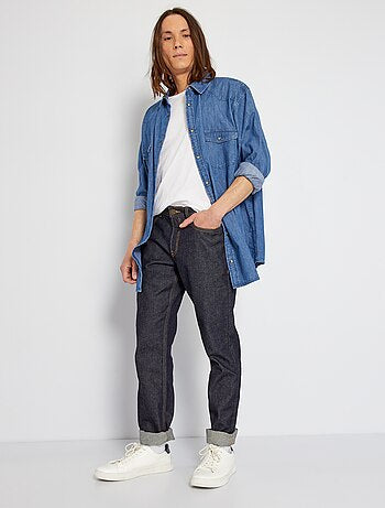 Regular-fit untreated jeans