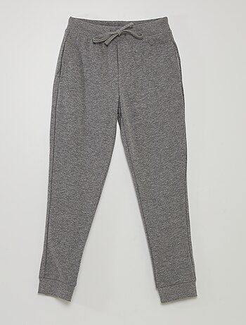 Plain sweatshirt fabric trousers