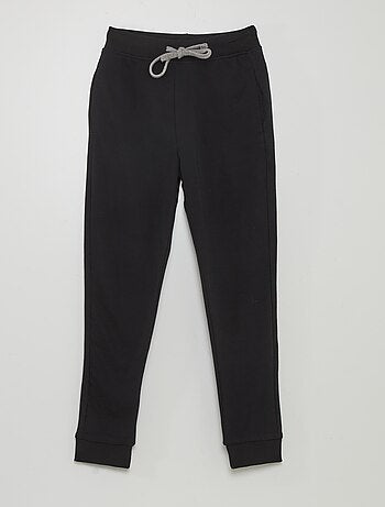 Plain sweatshirt fabric trousers