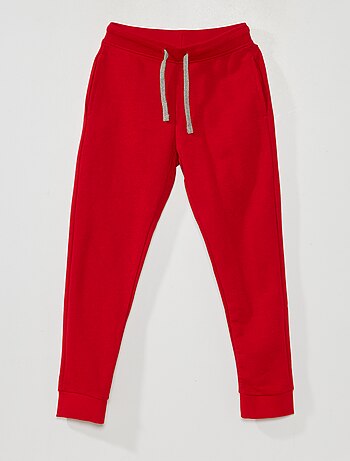 Plain sweatshirt fabric trousers