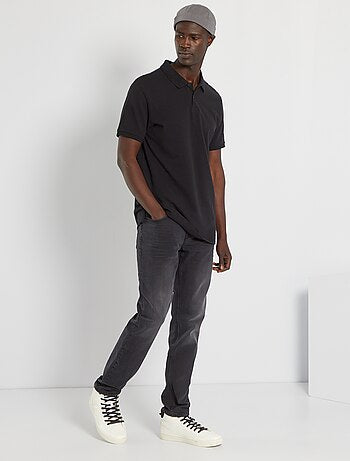 Cotton piqué polo shirt