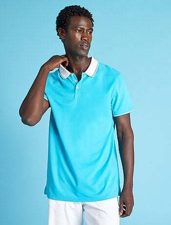 Cotton piqué polo shirt