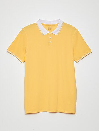 Cotton piqué polo shirt