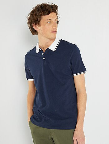 Cotton piqué polo shirt