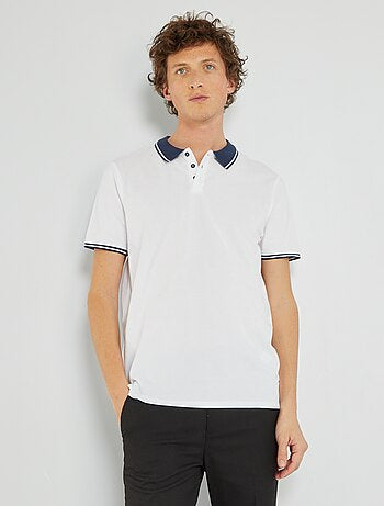 Cotton piqué polo shirt