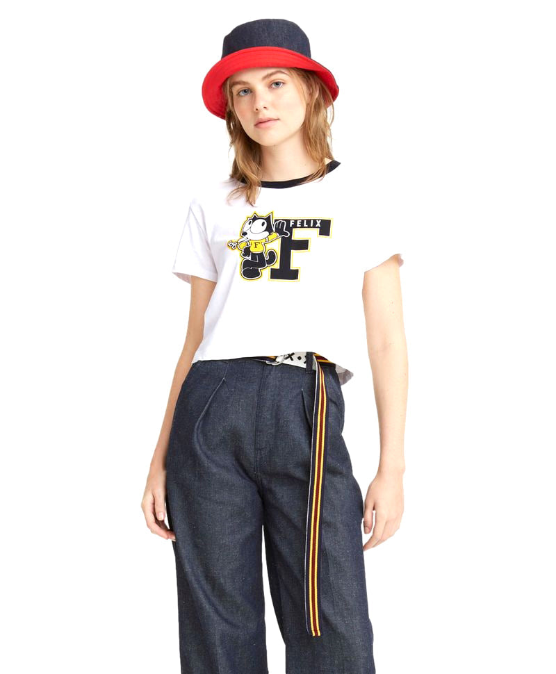 LeviSآ® X Felix Crop Ringer Tee