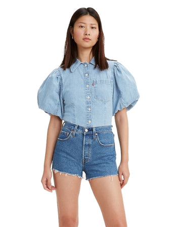 ROXY BUBBLE SLV DENIM SS