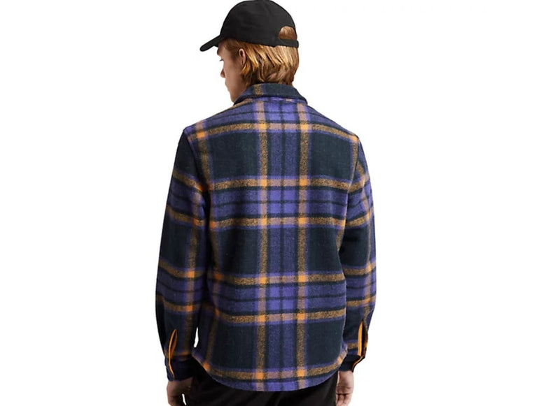 FLEECE PLAID SHIRT DEEP BLUE YD