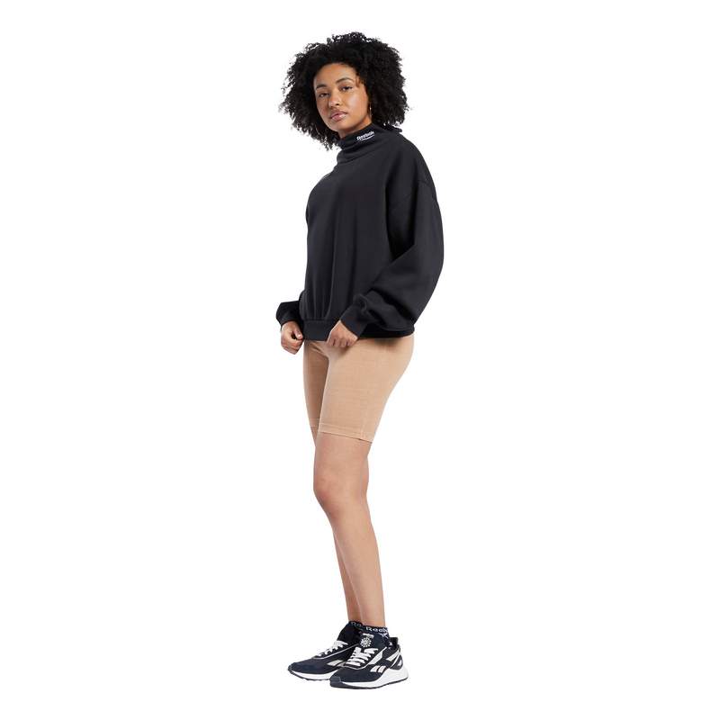 CLASSICS WDE COZY FLEECE COWLNECK CREW